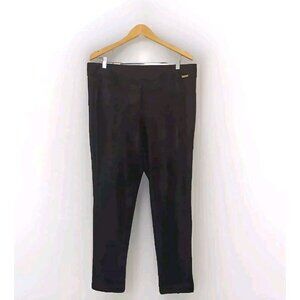 Calvin Klein Pants Womens Size XL Black Textured Faux Leather Citycore Witchcore